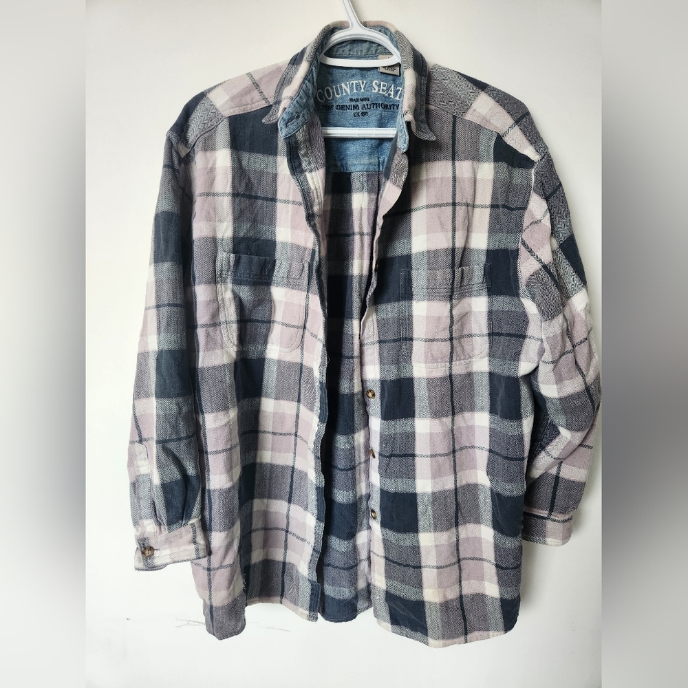 Cute vintage oversized button down shirt